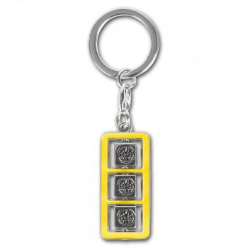 Borussia Dortmund BVB Schlüsselanhänger Würfel Metall